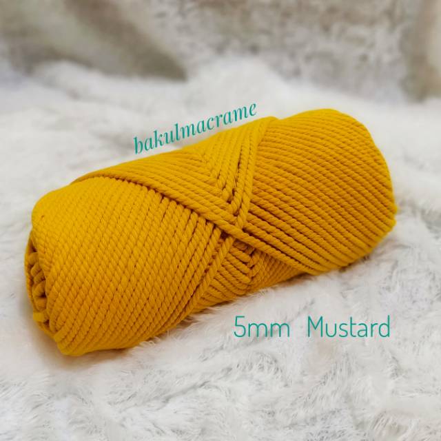 5mm Benang Macrame Katun Warna 1kg