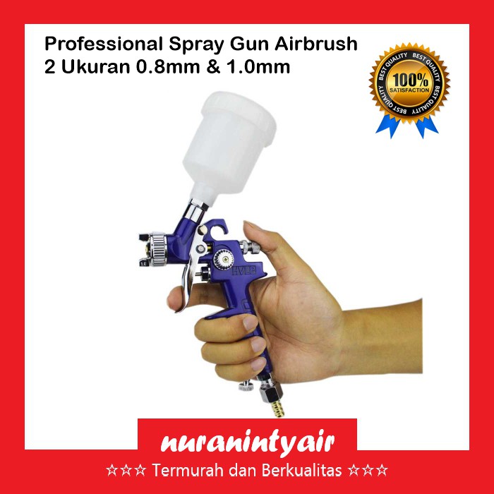 Paint Spray Gun Cat + Nozzle Spray + Tank Cup + Brush + Baut Konektor