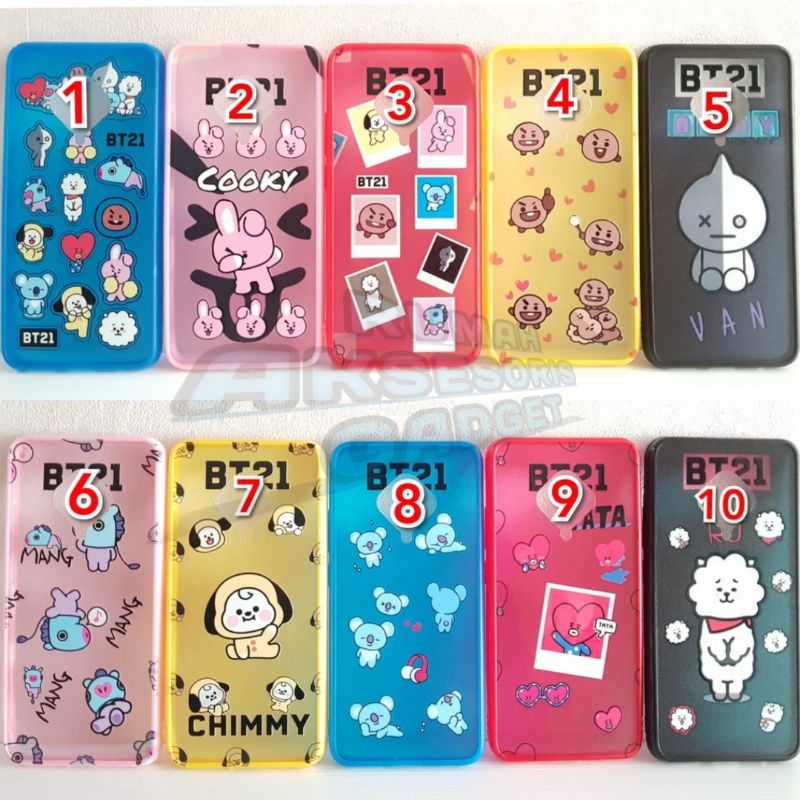 SOFTCASE Realme C21 C12 C15 C25 3 BT21 BTS CUTE KARAKTER