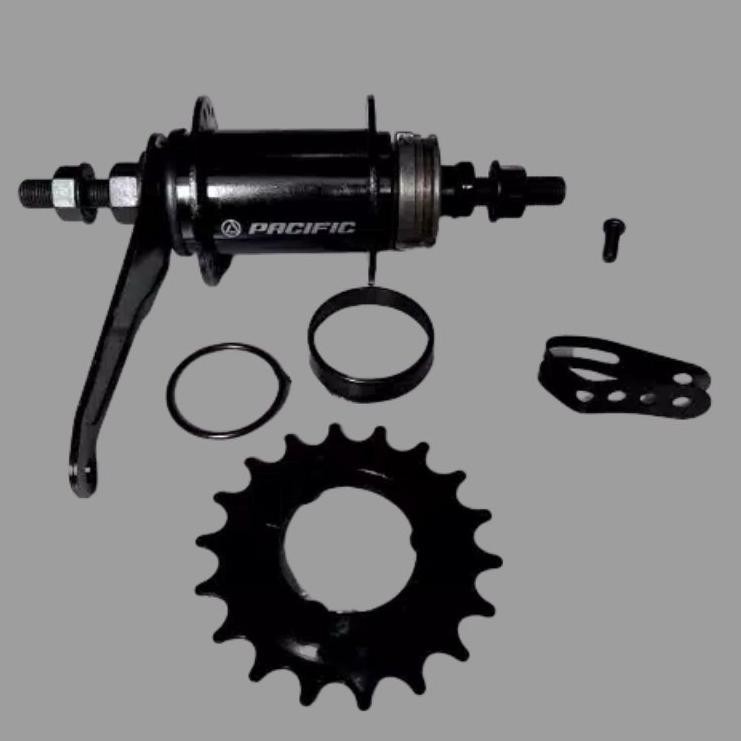 HUB TERPEDO REM BMX/FIXIE HOLE 36 PACIFIC 18T HITAM