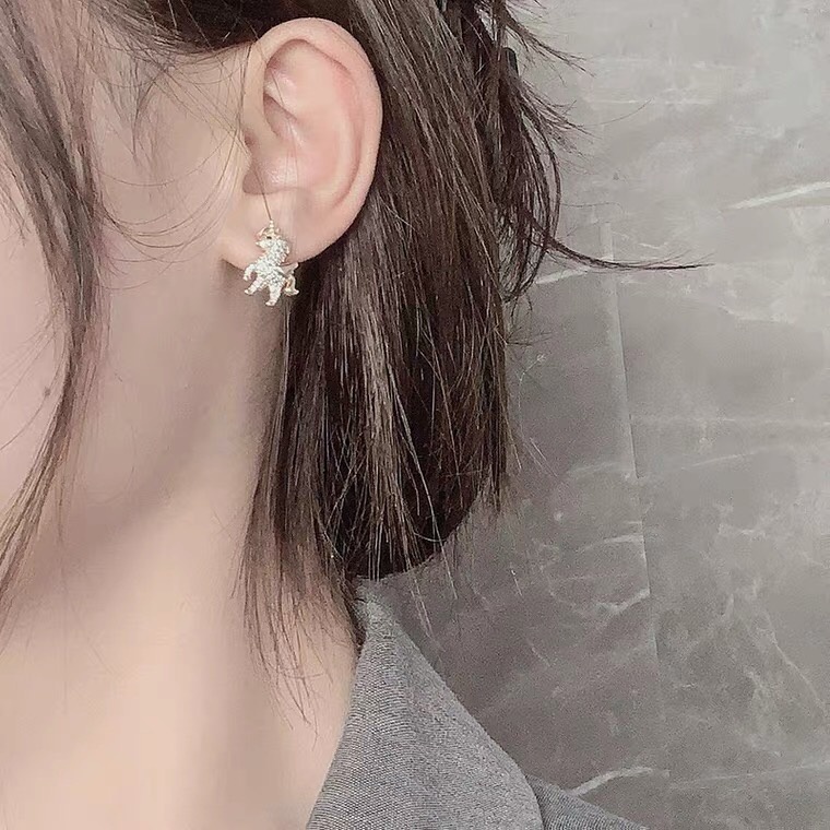 MORYMOSHI A72 Anting Unicorn Diamond Fashion Wanita Korea