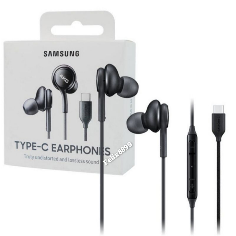 Headset Handsfree Earphone Samsung AKG Type C Original Samsung A33 A34 A53 A54 A73 A80 A91 M34 M54 5G Note 10 20 S20 S21 S22 S23 Fe Ultra + Plus 4G 5G Ori