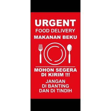 

STIKER MAKANAN BEKU FROZEN FOOD DELIVERY uk 7.5 x 12.5 cm urgent delivery WLBEE