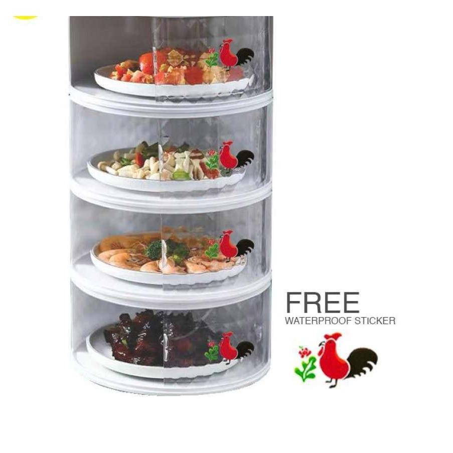 TEMPAT LAUK MOTIF AYAM JAGO - TUDUNG SAJI VIRAL - TUDUNG SAJI 4 SUSUN