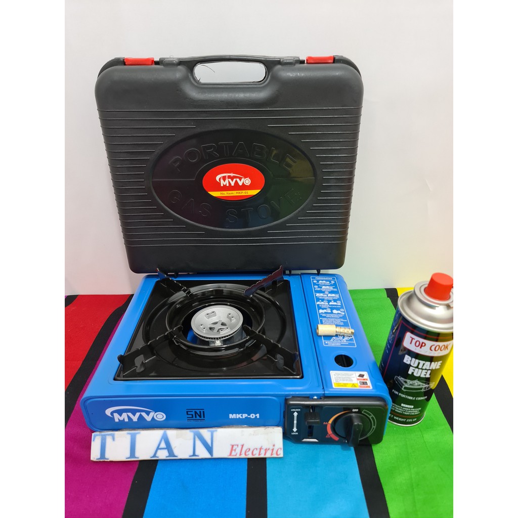 MYVO MKP-01 Kompor Gas Portable 2in1 + 1 Gas Butane