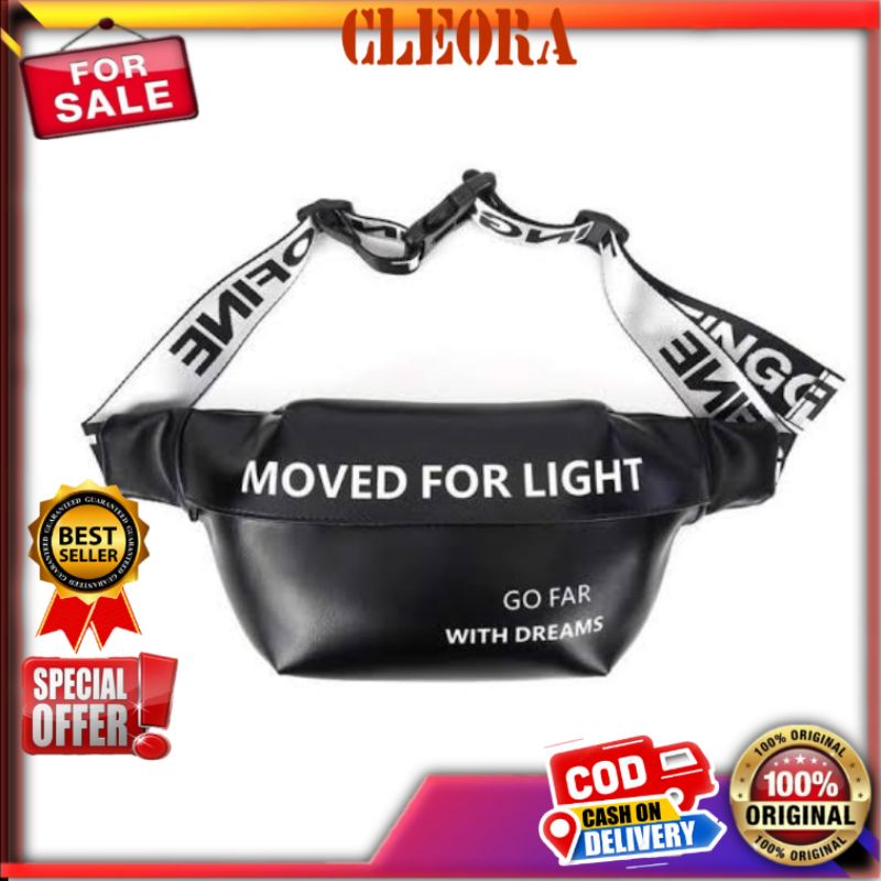 Tas Selempang Pria Wanita YIPINU  Kulit Original Waistbag Tahan Anti Air  Kekinian Import Ori Brande