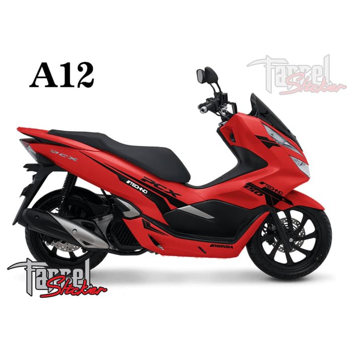 aksesoris PCX stiker pcx sticker stripping pcx merah a1 Murah