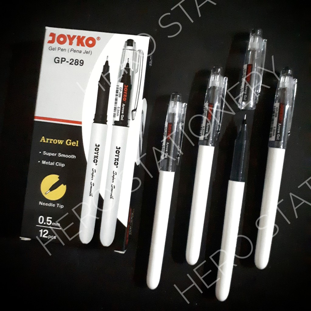 

Pen gel joyko arrow gel metal clip 0.5 mm GP-289 . 12 unit