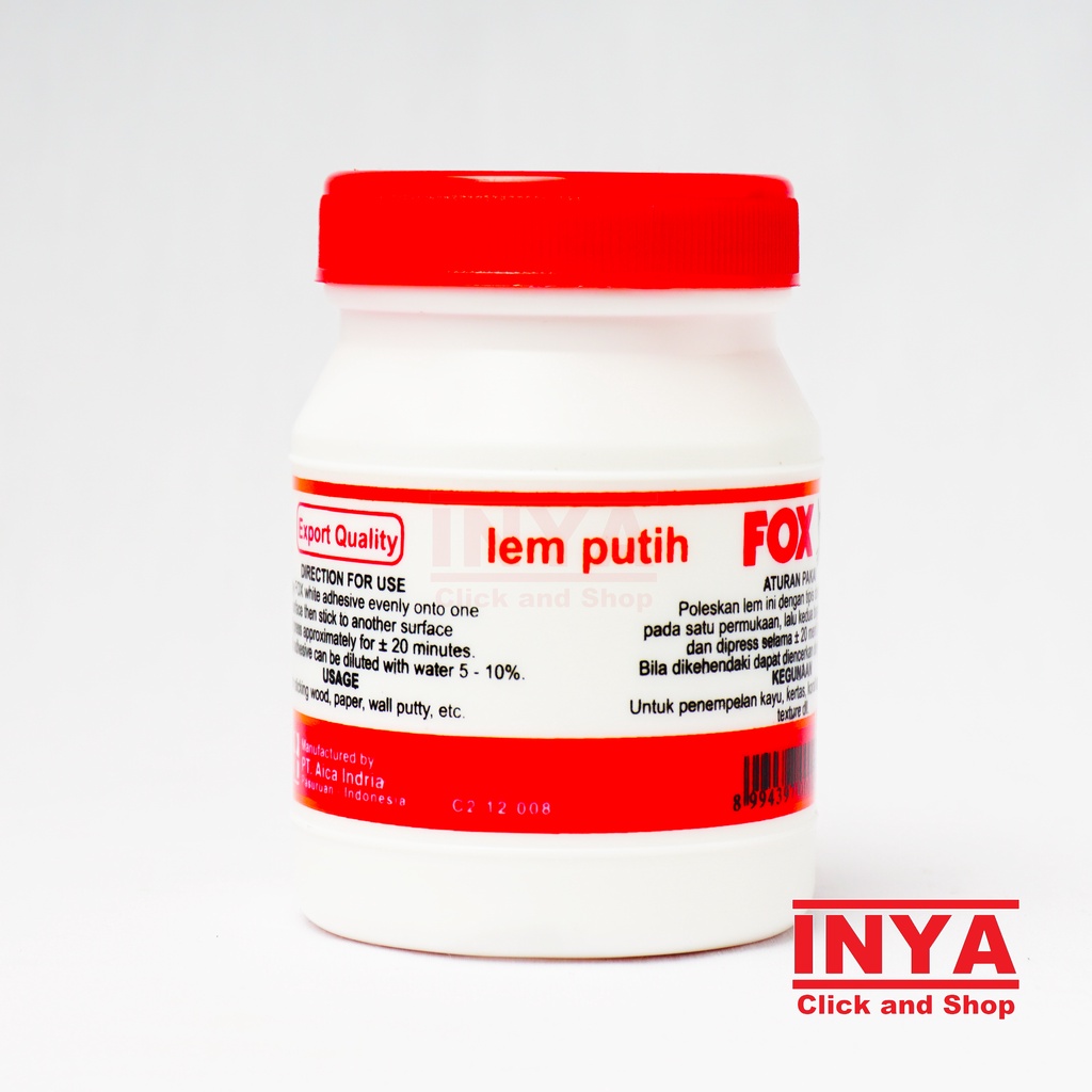 LEM FOX 150gr - Lem Putih PVac / White Adhesive - Glue