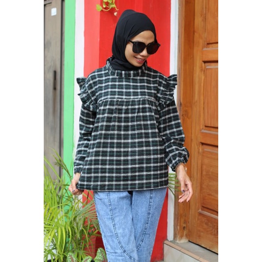 BLOUSE FLANEL TERKINI