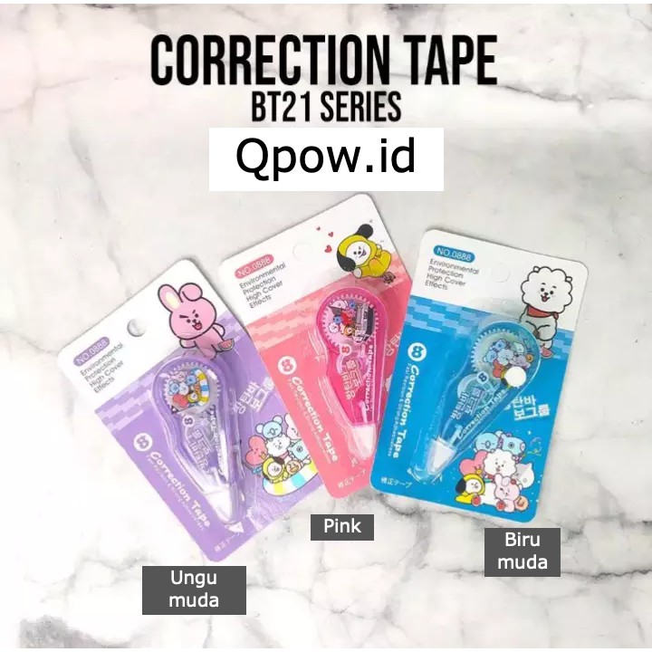 

CORRECTION TAPE TIP-X KERTAS KARAKTER BT21