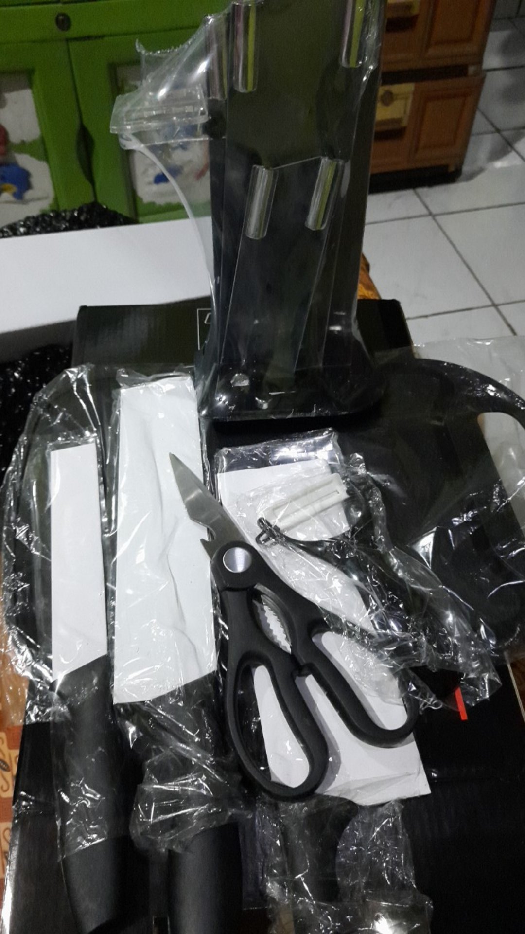 7in1 Pisau + Talenan Masak Set Bahan Keramik Best Quality Pisau Dapur/kado Pilihan Pertama