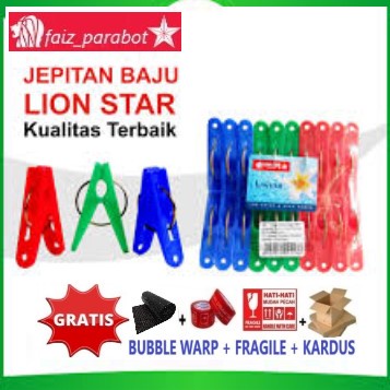 LION STAR JEPITAN BAJU / JEPIT CAPITAN BAJU PLASTIK