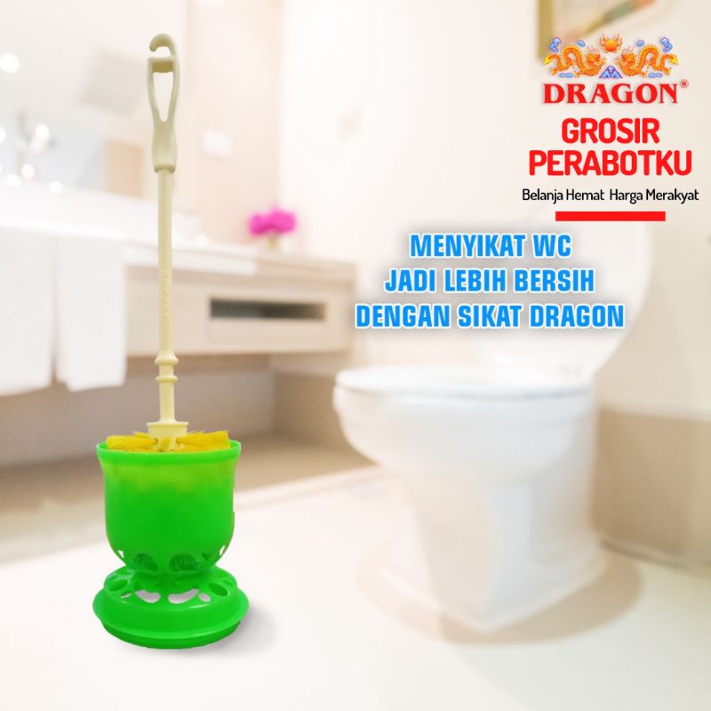 DRAGON Sikat WC Denada + Tempat