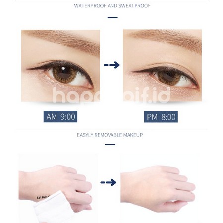 LAMEILA Eyeliner Anti Air &amp; Keringat Warna Gold / Silver LA015 LA016 1023 772