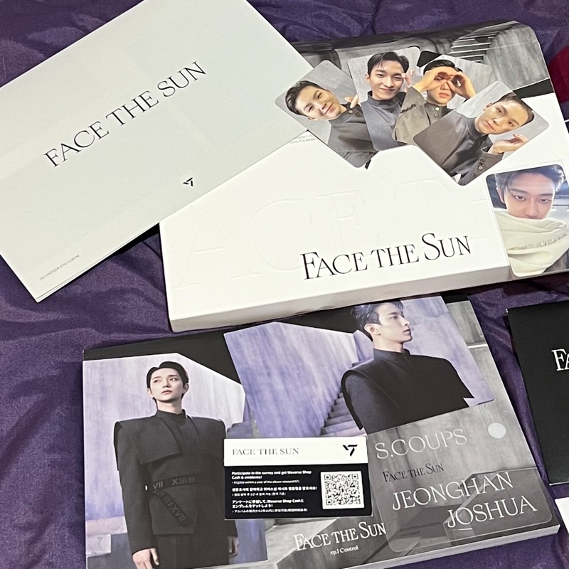 SEVENTEEN ‘Face the Sun’ (Control ver.) photocards, postcard - The8, Vernon, Joshua