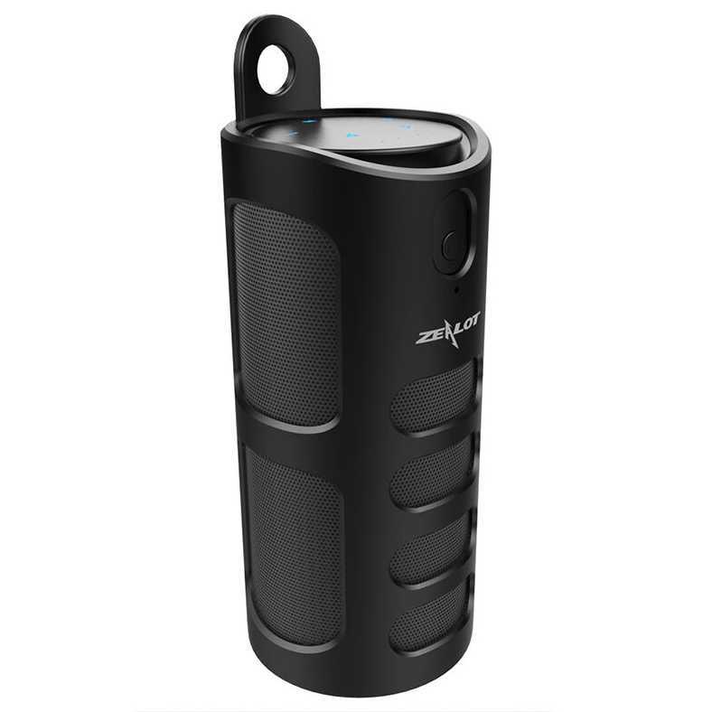 Zealot S8 Bluetooth Speaker dengan Powerbank 4000mAh-Hitam