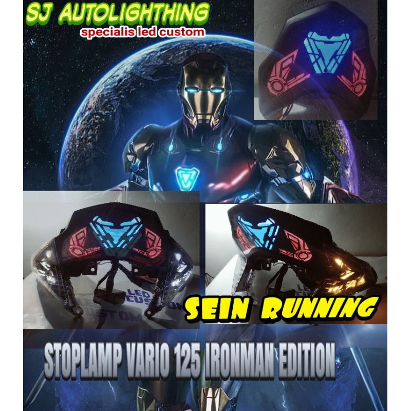 lampu stop belakang Stoplamp vario techno 125 fi custom pnp