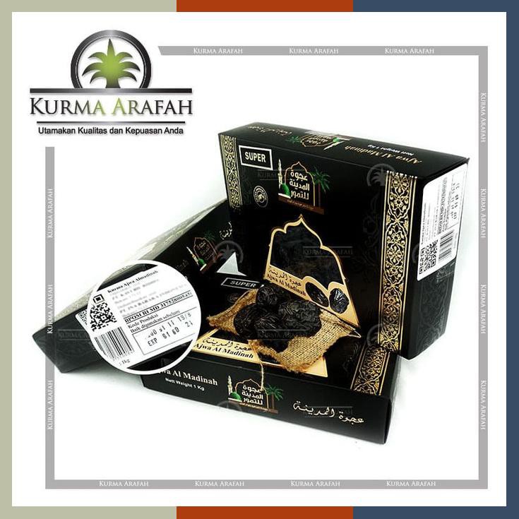 

Kurma Ajwa Premium 1 Kg Madinah Bersegel Bpom