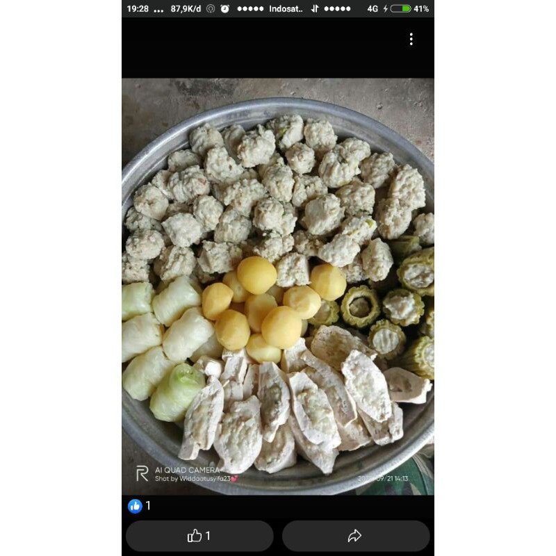 

siomay asli ikan isi campur ( isi 6 ) besar kenyang