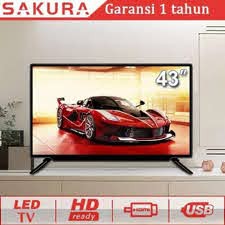 Sakura tv led 43 inch tv murah HD Televisi (Model S4332A)