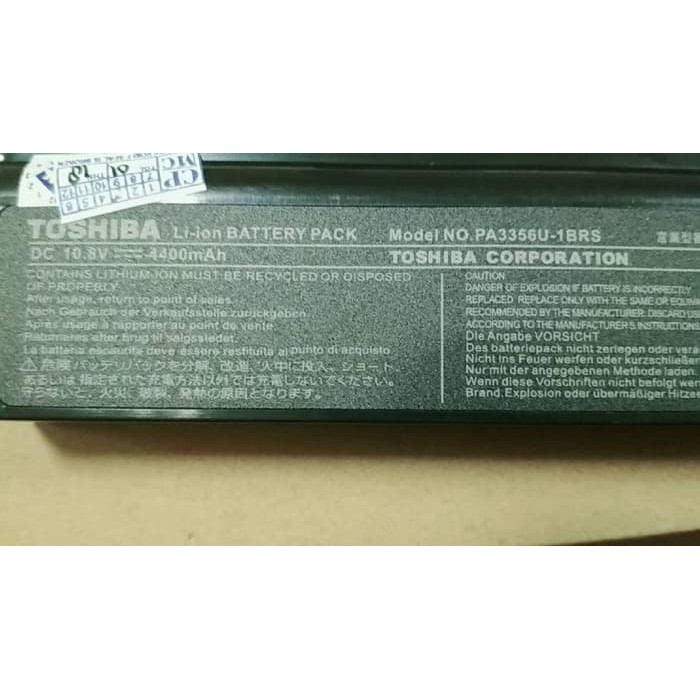 baterai TOSHIBA Portege M300, M500, S100 Series ori