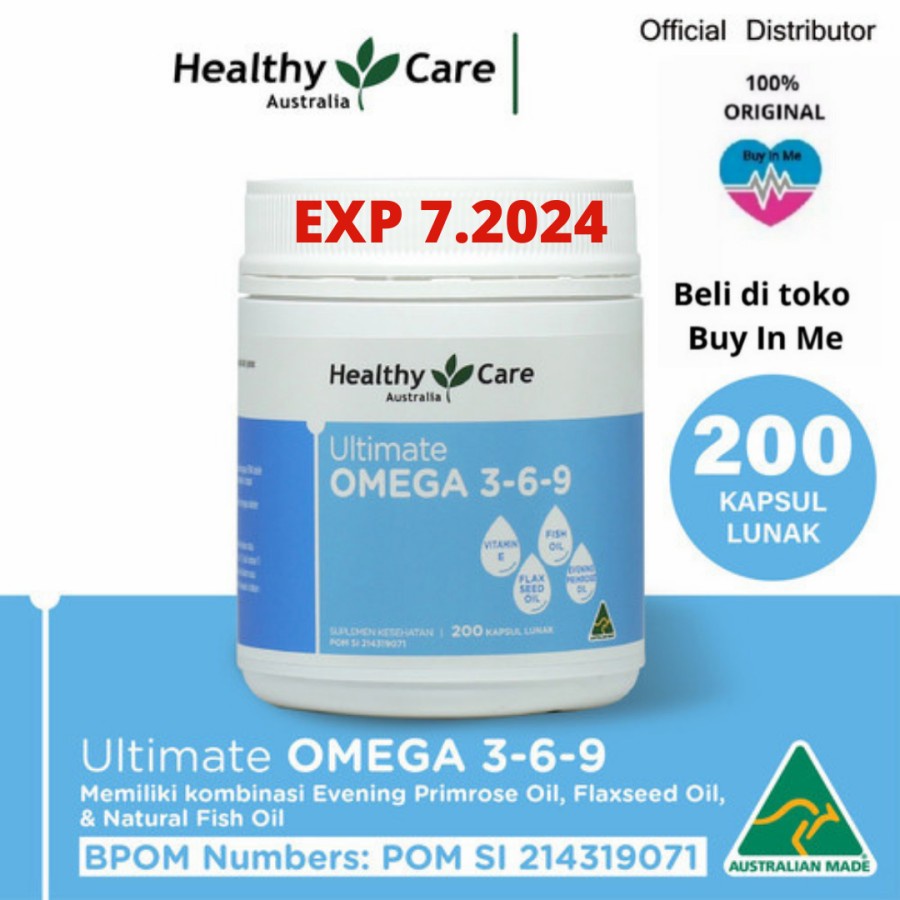 HEALTHY CARE ULTIMATE OMEGA 3-6-9 BPOM - HEALTHY CARE OMEGA 369 BPOM