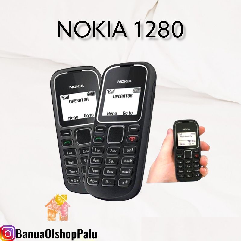Handphone Nokia 1280 hp 1280 senter jadul murah