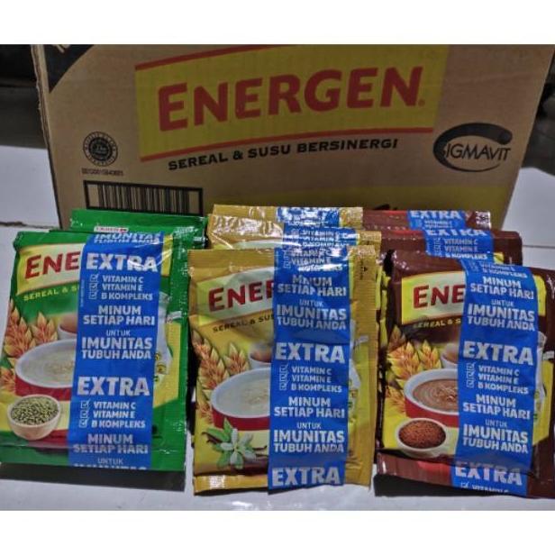 

Cuci Gudang Awal Tahun Energen sereal 1 renceng isi 10 sachet Coeklat/Kacang hijau/Vanilla Cuci Gudang Awal Tahun