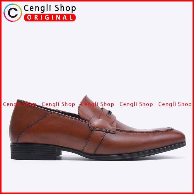 SEPATU FORMAL EVERBEST PRIA ORIGINAL PANTOFEL KULIT ASLI COKLAT EM69