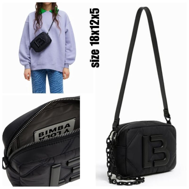 Tas Bimba Y Lola Black Hardware New Original