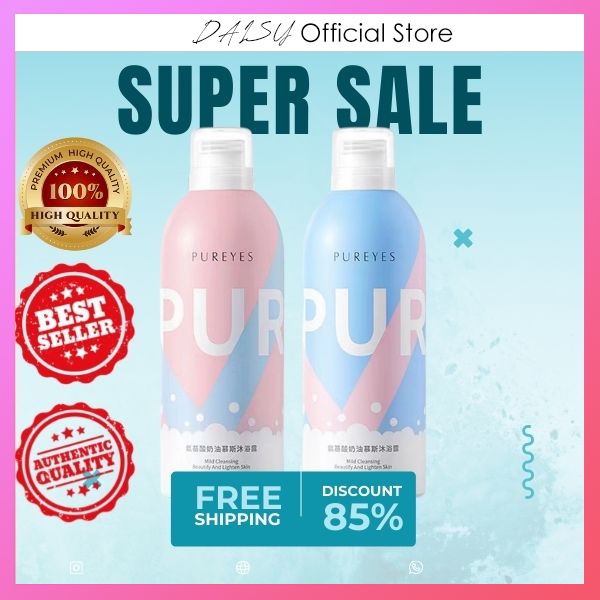 Jual [Otentik] Pureyes Whitening Shower Gel Asli Mousse Shower Gel