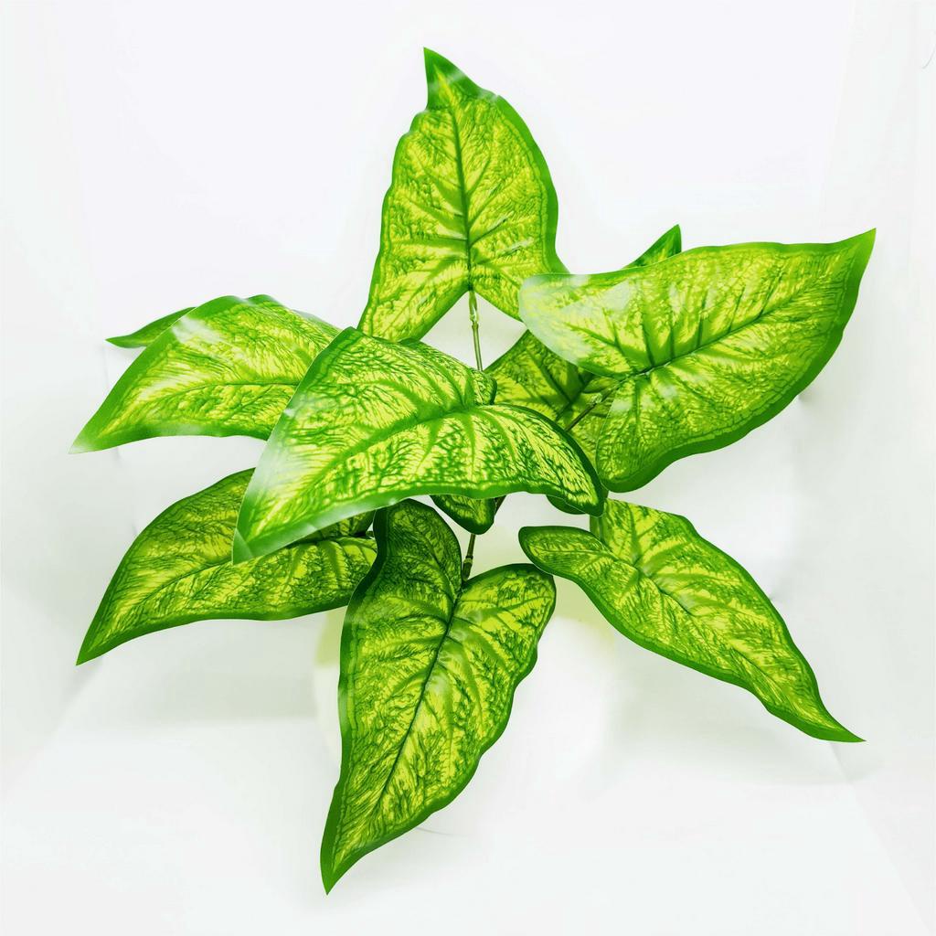 Daun Kuping Gajah Sintetis Tanaman Hias Bunga Keladi Plastik Artificial Latex Caladium Leaf