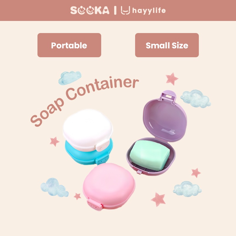 SOOKA Kotak Tempat Menyimpan Sabun Model Portable Untuk Travelling HL-AGA700