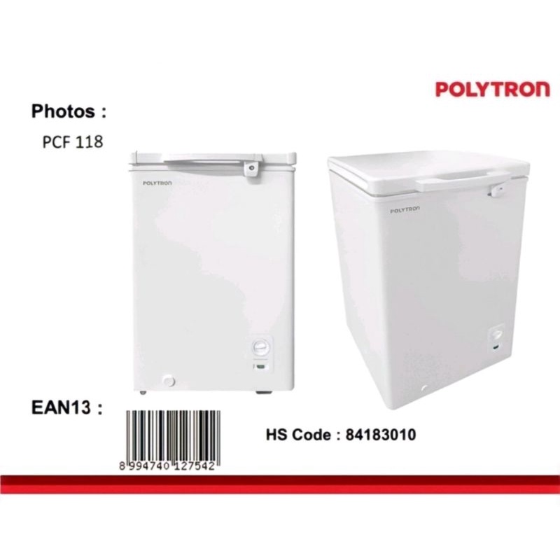 POLYTRON chest freezer / freezer box PCF 118