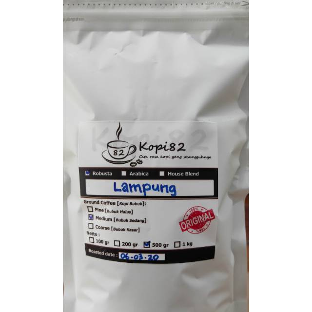 

Kopi Robusta82 500gr