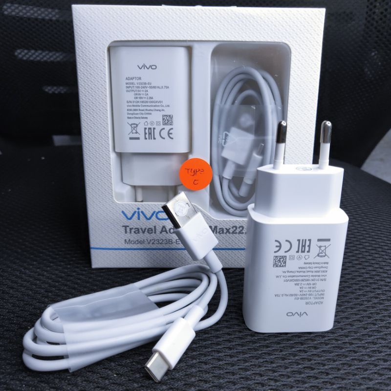 Charger Vivo Fast Charging Original 100% Tipe C