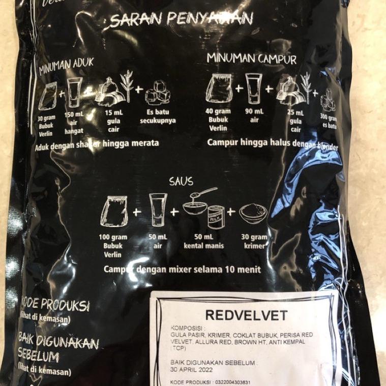 

[Art. 565] VERLIN rasa RED VELVET MURAH minuman powder drink bubuk (1kg)