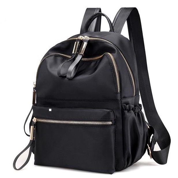 201043 Tas Punggung Ransel Wanita Import Backpack Cewek Nilon Impor (1 KG MUAT 2) LT1335 JTF813479 GT1331 BQ3280 CR7500-Black