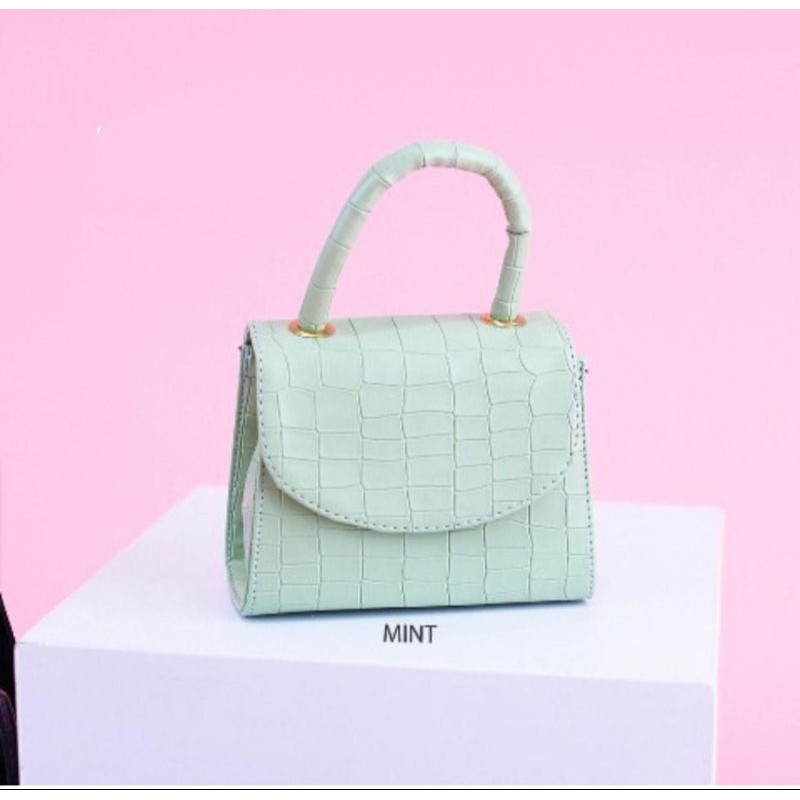 tas selempang/MIZU BAG Korean for women/tas selempang wanita/Tote bag-Hijau