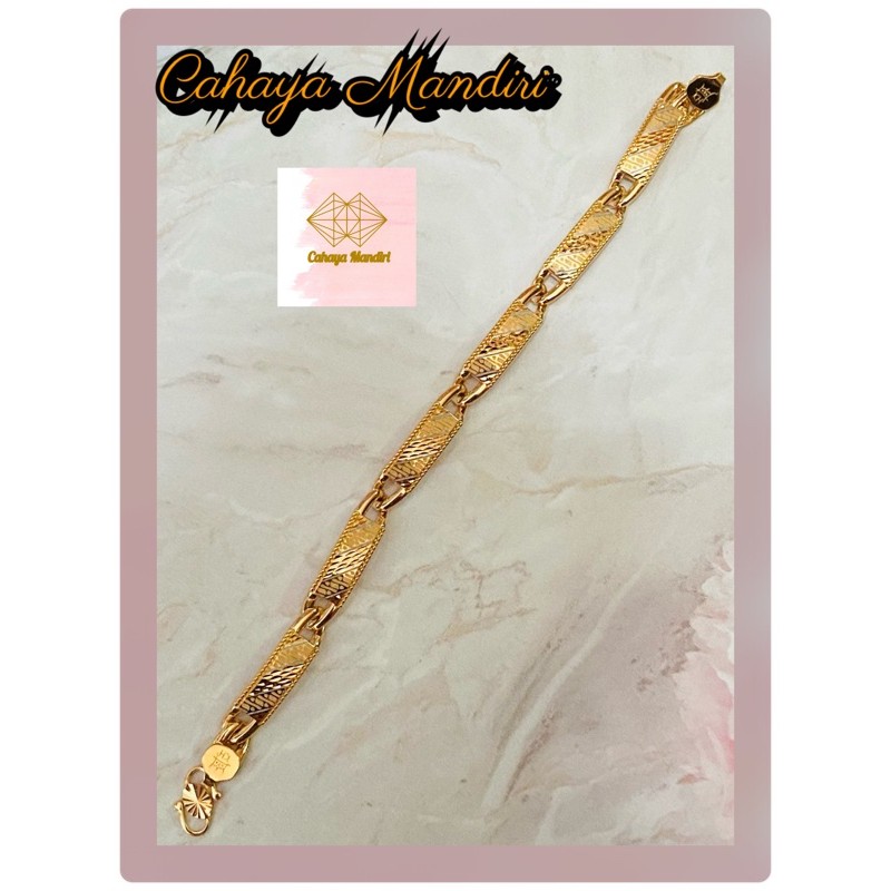 Gelang emas kadar 700 berat +/- 5,05 gram