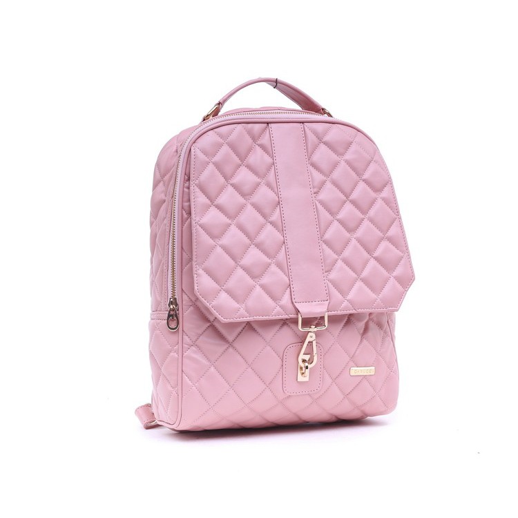 Tas Wanita Branded Gc Tas Ransel Gendong Laptop Perempuan Pink&hitam