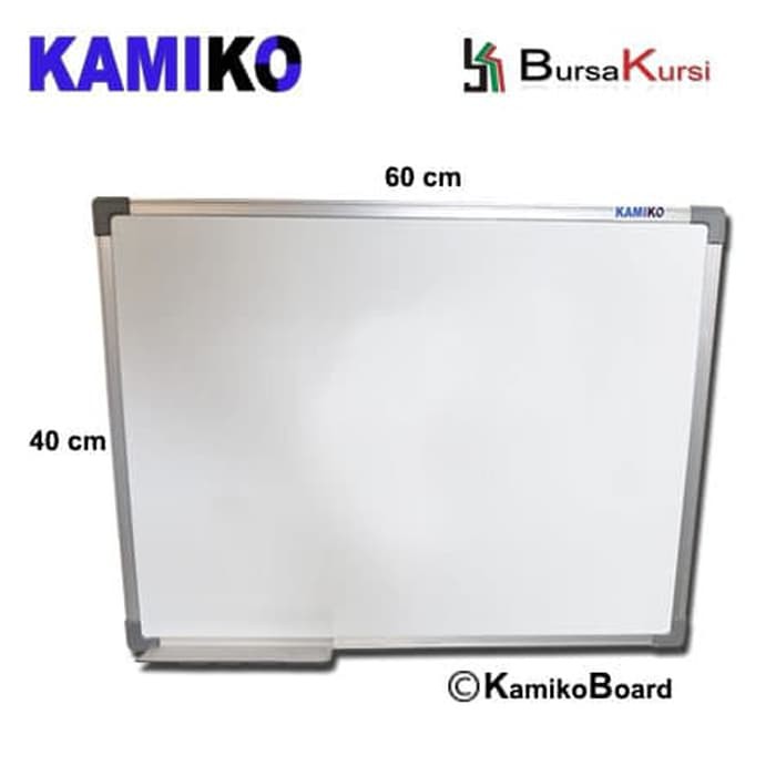 

Whiteboard Kamiko Magnetic Gantung Ukuran 40 x 60 cm