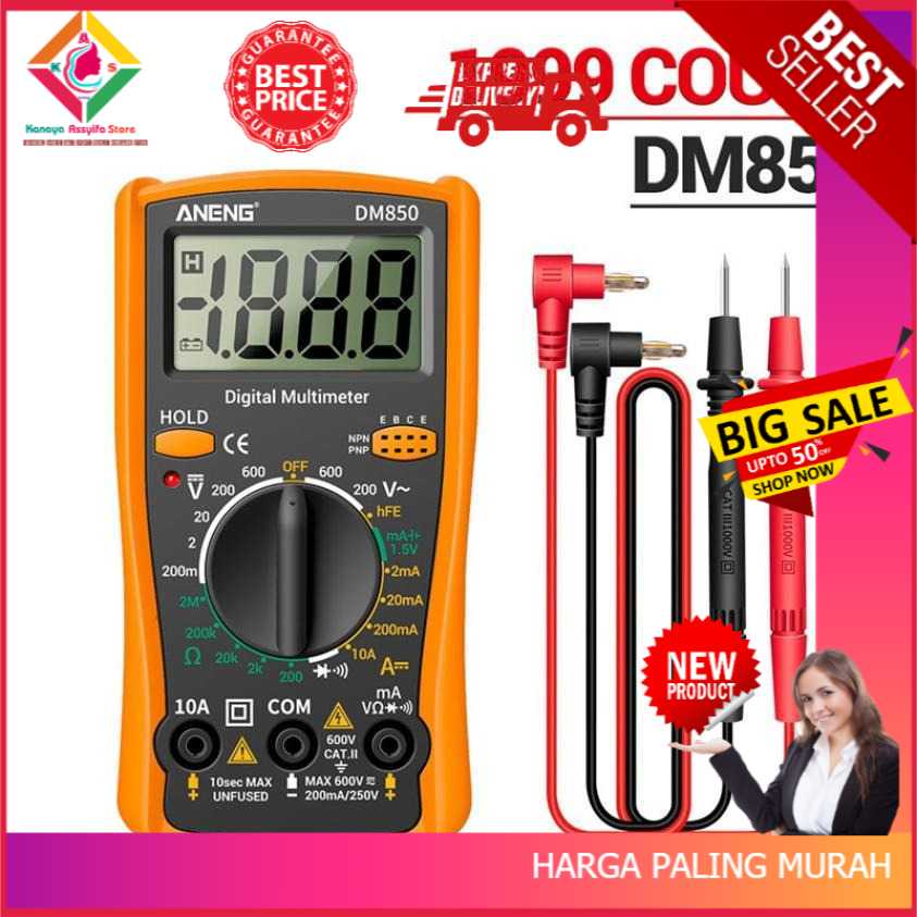 Multitester ANENG Digital Multimeter Voltage Tester - DM850