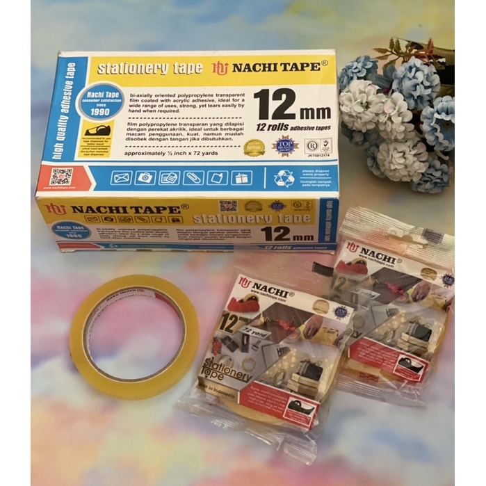 

ISOLASI NACHI TAPE 12MM 72YARD (1/2 INCH)