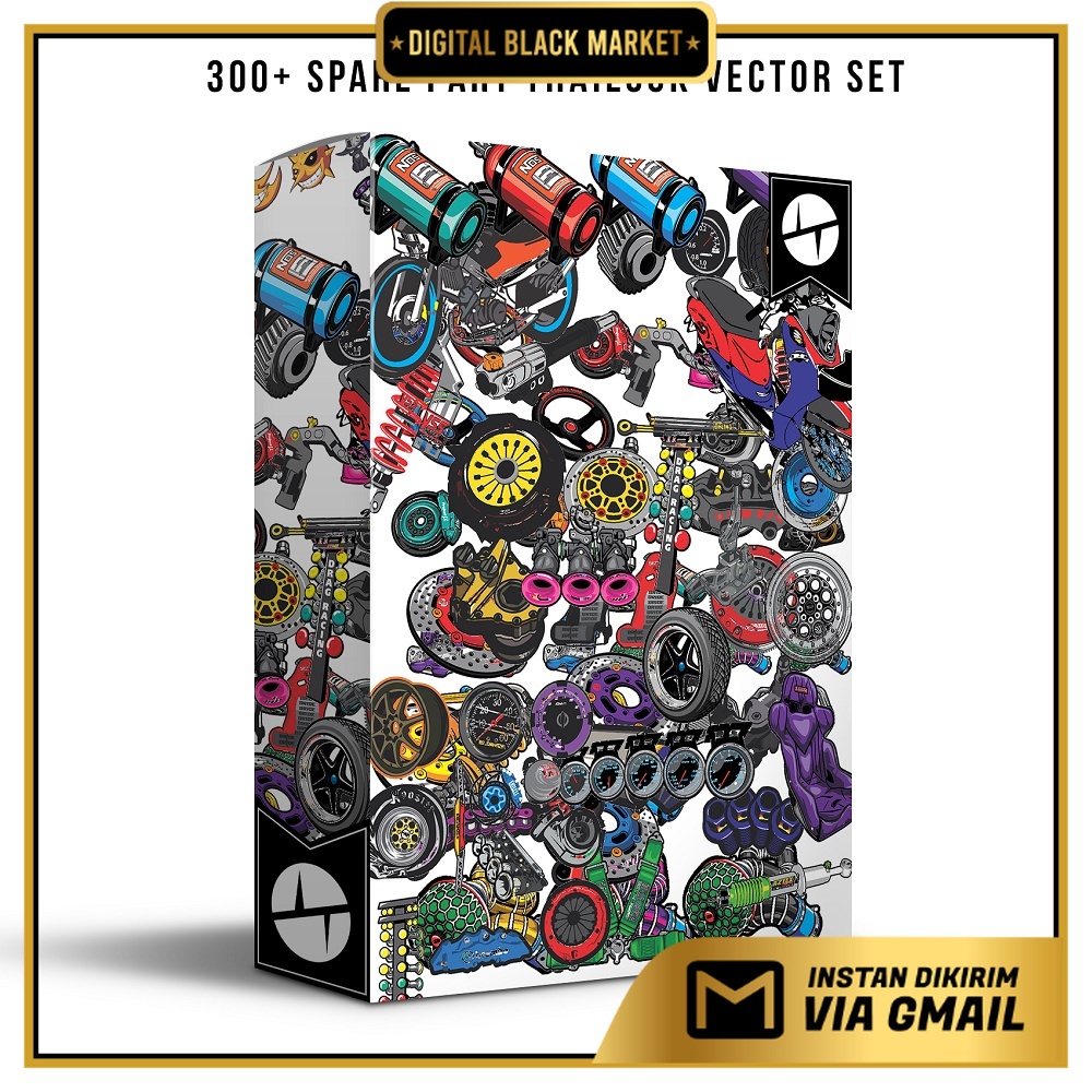 300+ Spare Part Thailook Vector Set - Coreldraw