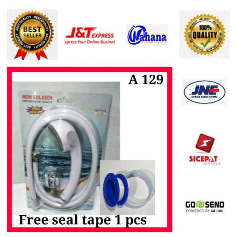 SHOWER MANDI SOLIGEN MODEL TOTO + SEAL TAPE  HAND SHOWER MANDI MURAH - HAND SHOWER SOLIGEN BAGUS