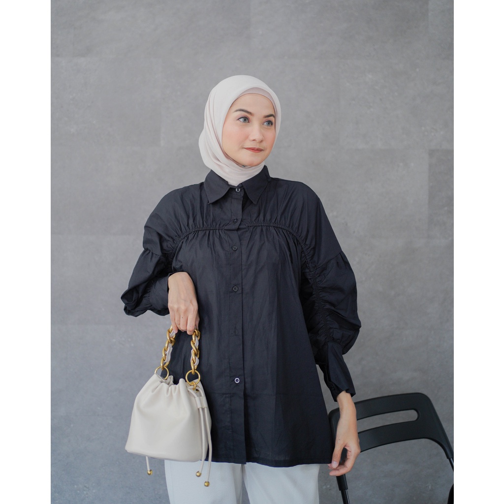 Elara Shirt Atasan Kemeja Wanita Oversized