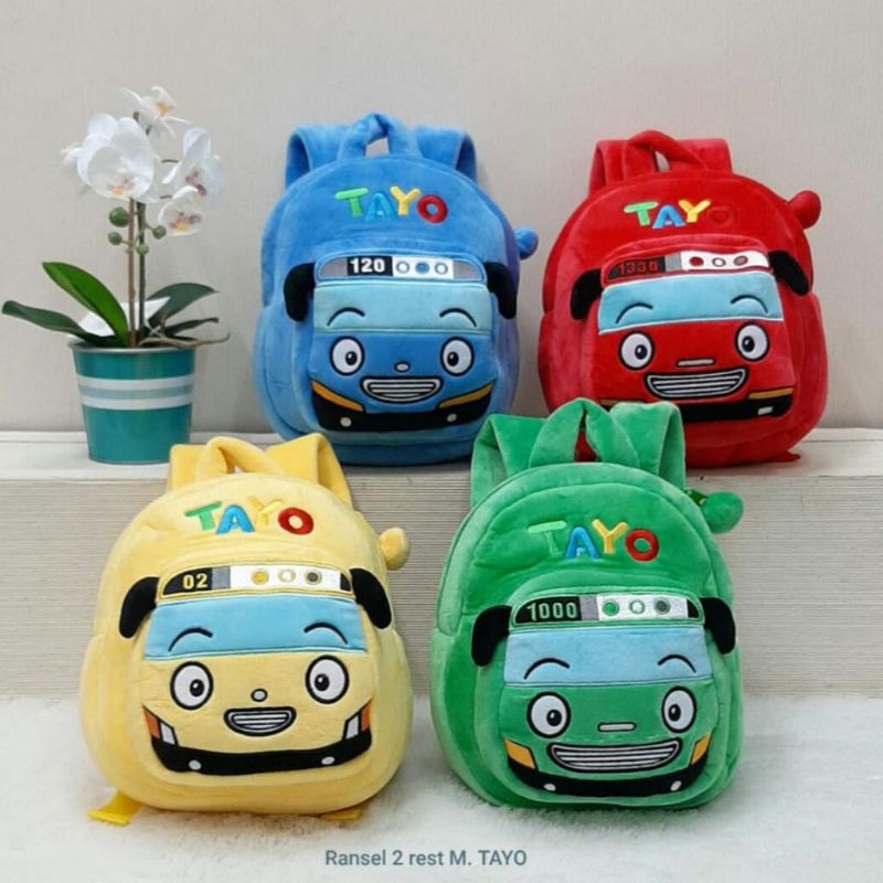 Backpack Tas Ransel Anak Boneka Bus Gani Rogi Lani Tayoo 2rest M L