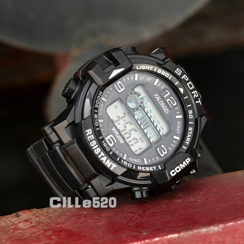 JAM TANGAN PRIA DIGITAL SPORT IMPORT DUAL TIME FASHION KOREA MURAH Arloji Cowok Kekinian Terbaru COD